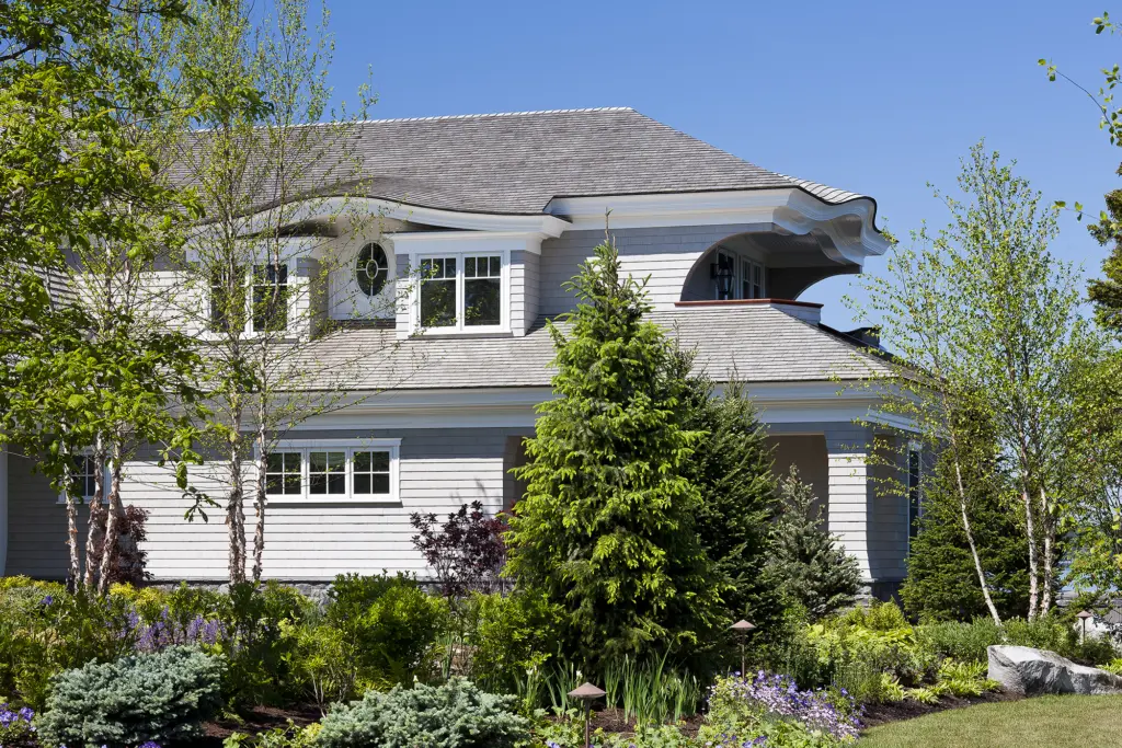 View of side of house and garden