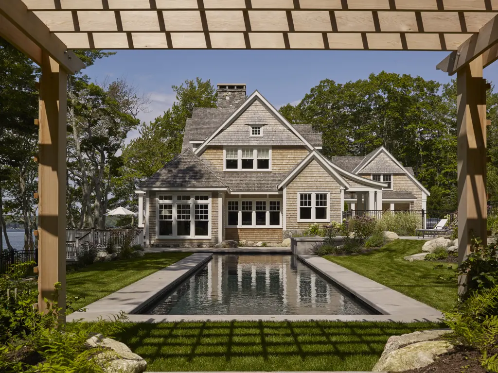 View of side of house and pool