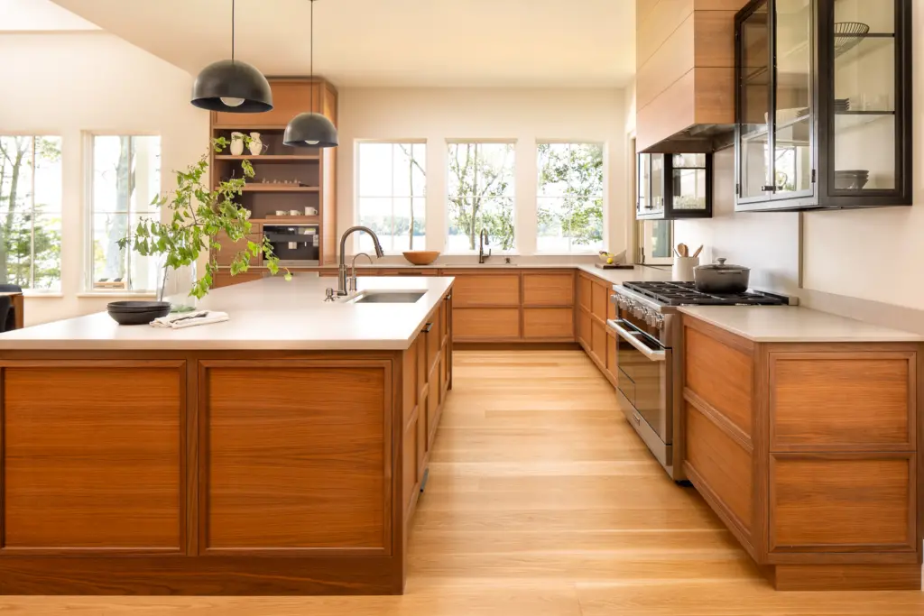 Large light filled kitchen with lots of storage